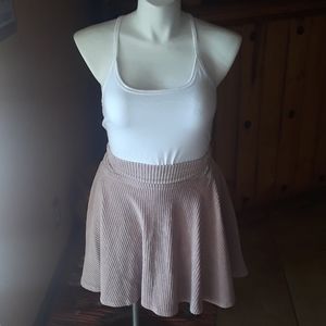 light mauve corduroy skirt..